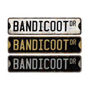 Bandicoot-Premium-Quality-Rustic-Metal-Sign-2