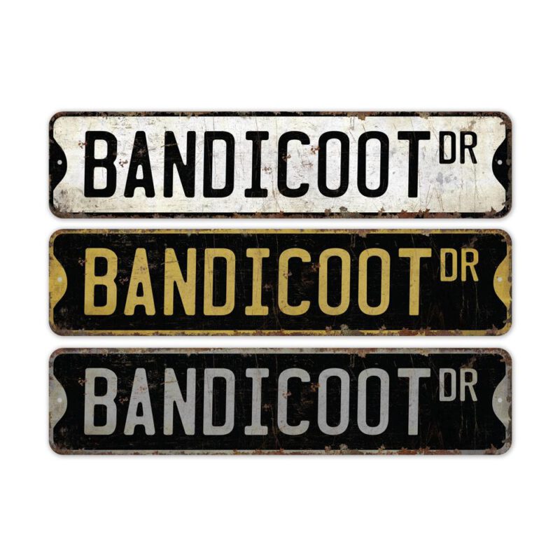 Bandicoot-Premium-Quality-Rustic-Metal-Sign-2