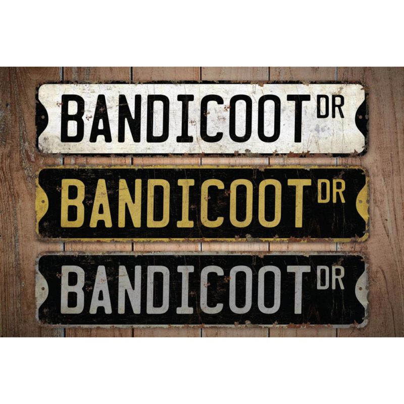 Bandicoot-Premium-Quality-Rustic-Metal-Sign-Images