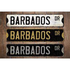 Barbados-Premium-Quality-Rustic-Metal-Sign-Images