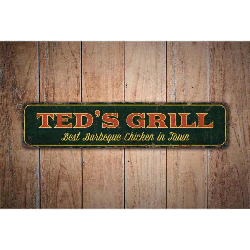 Barbeque-Chicken-Premium-Quality-Rustic-Metal-Sign-Images