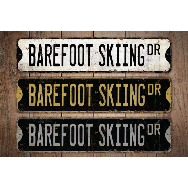 Barefoot-Skiing-Premium-Quality-Rustic-Metal-Sign-Images