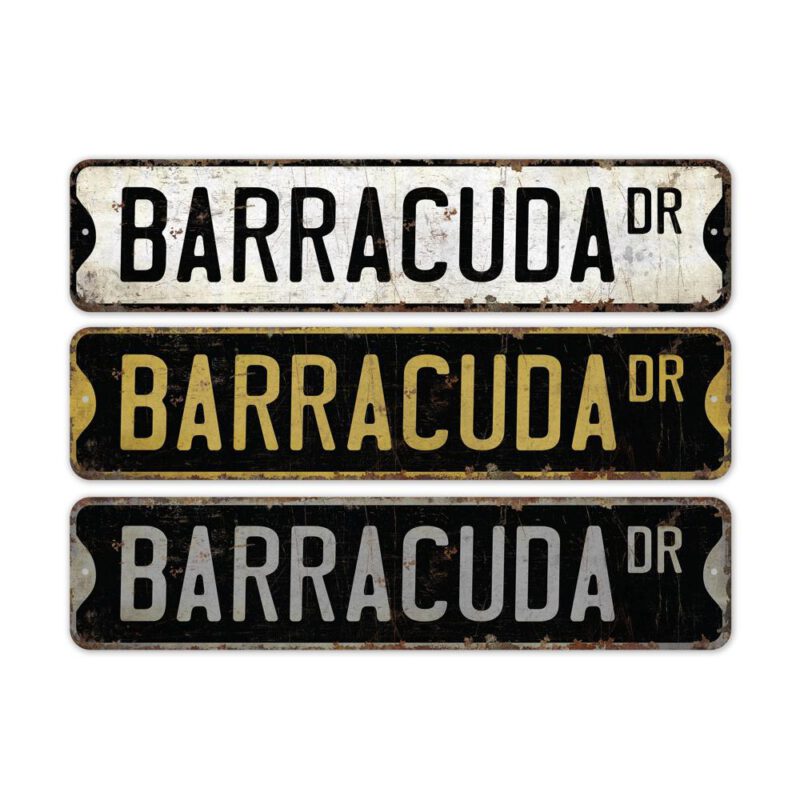 Barracuda-Premium-Quality-Rustic-Metal-Sign-2