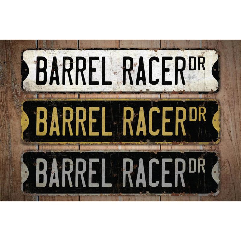 Barrel-Racer-Premium-Quality-Rustic-Metal-Sign-Images