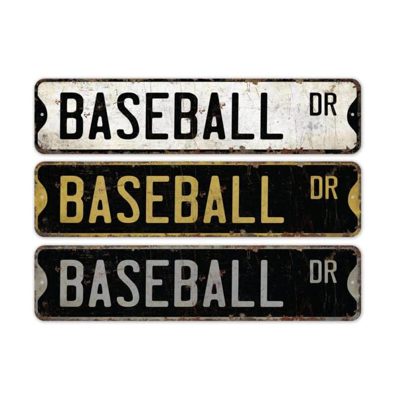 Baseball-Premium-Quality-Rustic-Metal-Sign-2