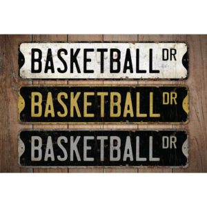 Basketball-Premium-Quality-Rustic-Metal-Sign-Images