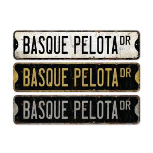 Basque-Pelota-Premium-Quality-Rustic-Metal-Sign-2