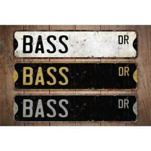 Bass-Premium-Quality-Rustic-Metal-Sign-Images