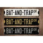 Bat-And-Trap-Premium-Quality-Rustic-Metal-Sign-Images