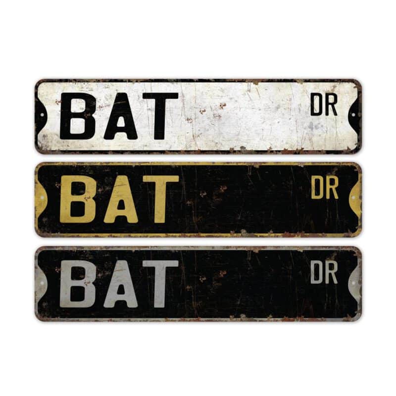 Bat-Premium-Quality-Rustic-Metal-Sign-2