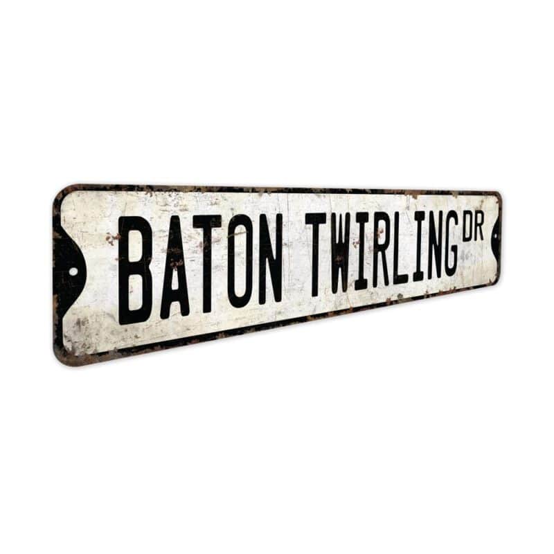 Baton-Twirling-Premium-Quality-Rustic-Metal-Sign-3