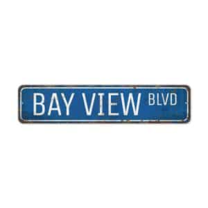 Bay-View-Boulevard-Premium-Quality-Rustic-Metal-Sign-2