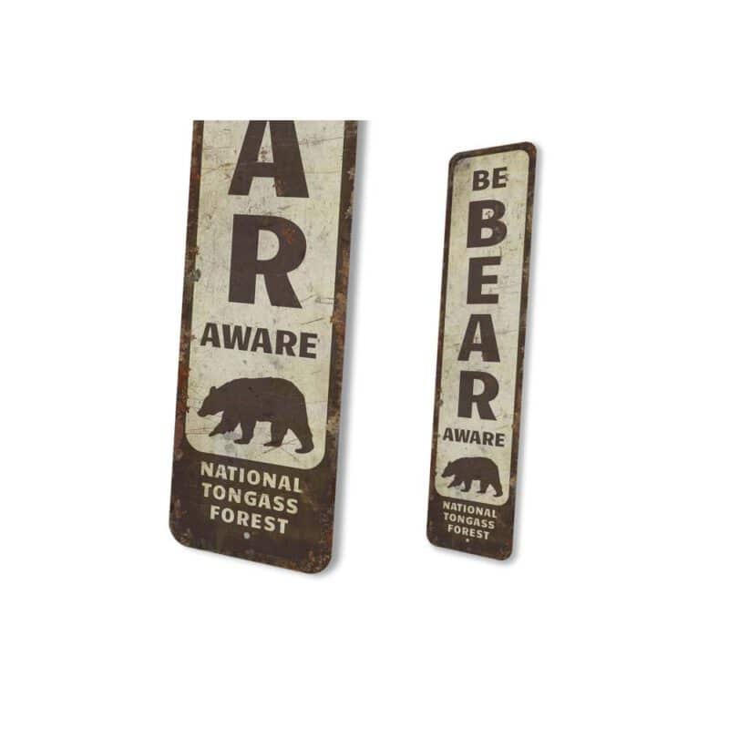 Be-Bear-Aware-Sign-Premium-Quality-Rustic-Metal-Sign-4