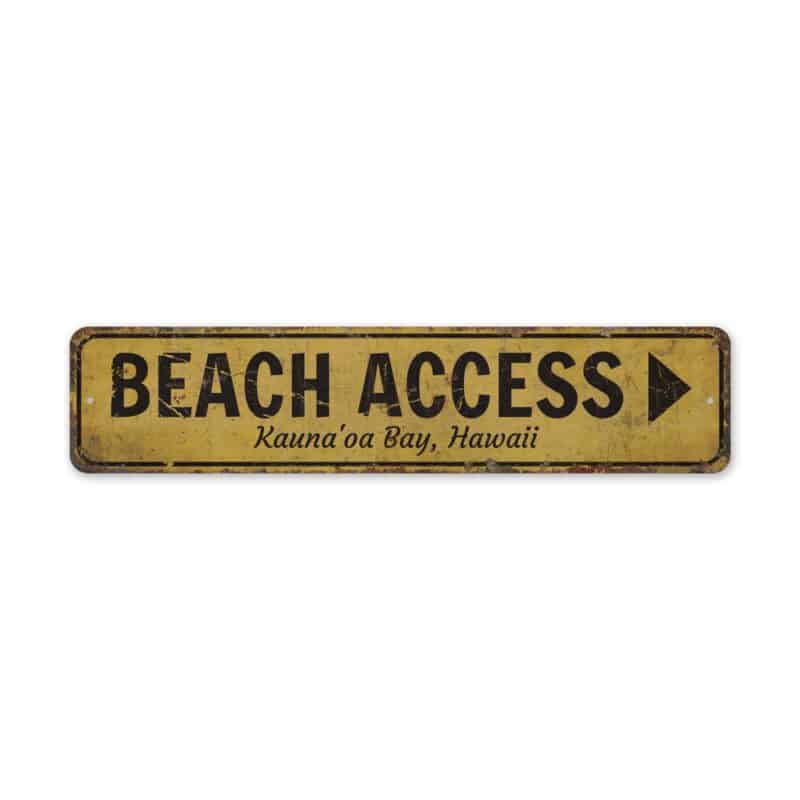 Beach-Access-Sign-Premium-Quality-Rustic-Metal-Sign-2