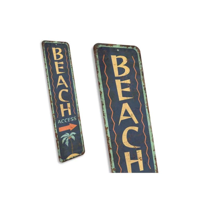 Beach-Access-Sign-Premium-Quality-Rustic-Metal-Sign-3-1