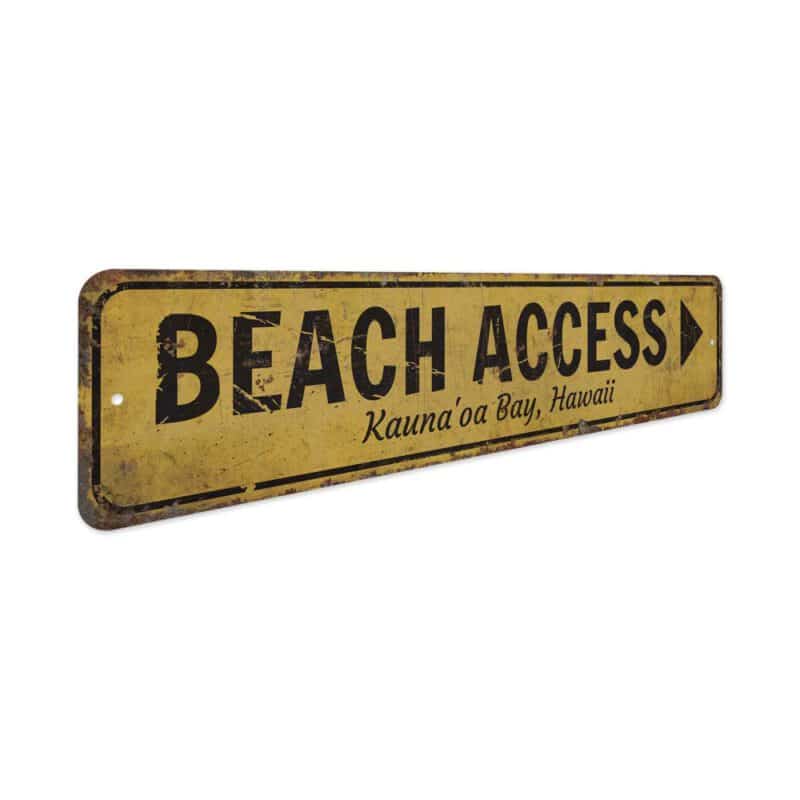 Beach-Access-Sign-Premium-Quality-Rustic-Metal-Sign-3