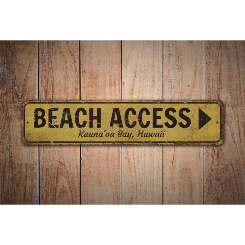 Beach-Access-Sign-Premium-Quality-Rustic-Metal-Sign-Images