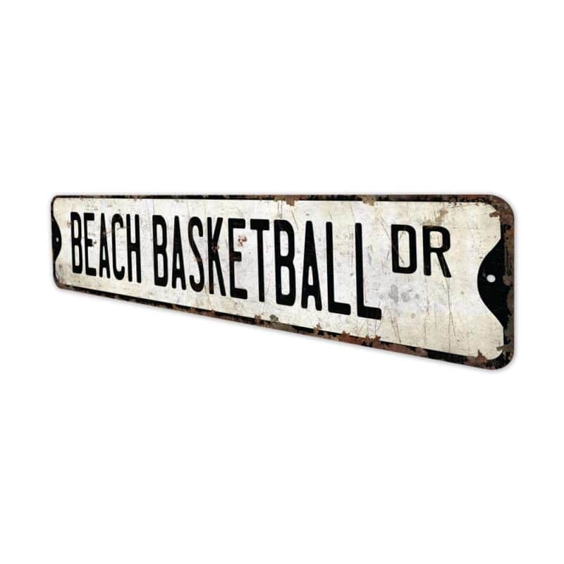 Beach-Basketball-Premium-Quality-Rustic-Metal-Sign-3