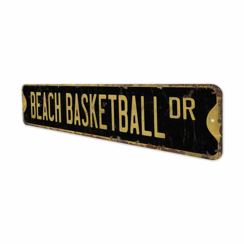 Beach-Basketball-Premium-Quality-Rustic-Metal-Sign-5