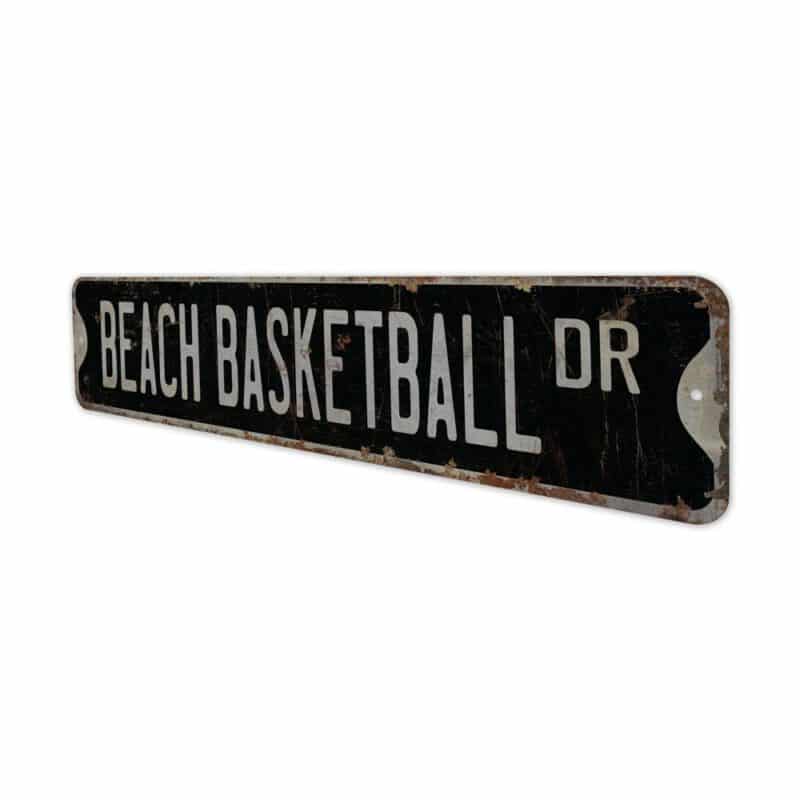 Beach-Basketball-Premium-Quality-Rustic-Metal-Sign-7