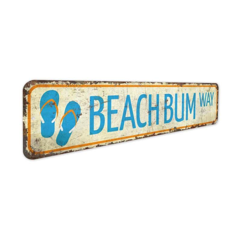 Beach-Bum-Way-Sign-Premium-Quality-Rustic-Metal-Sign-3