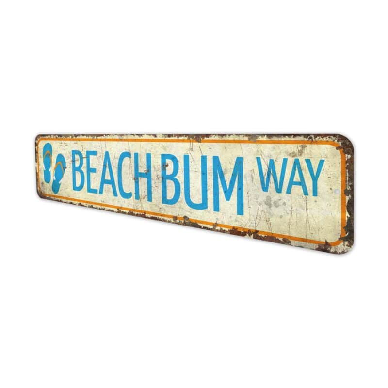 Beach-Bum-Way-Sign-Premium-Quality-Rustic-Metal-Sign-4