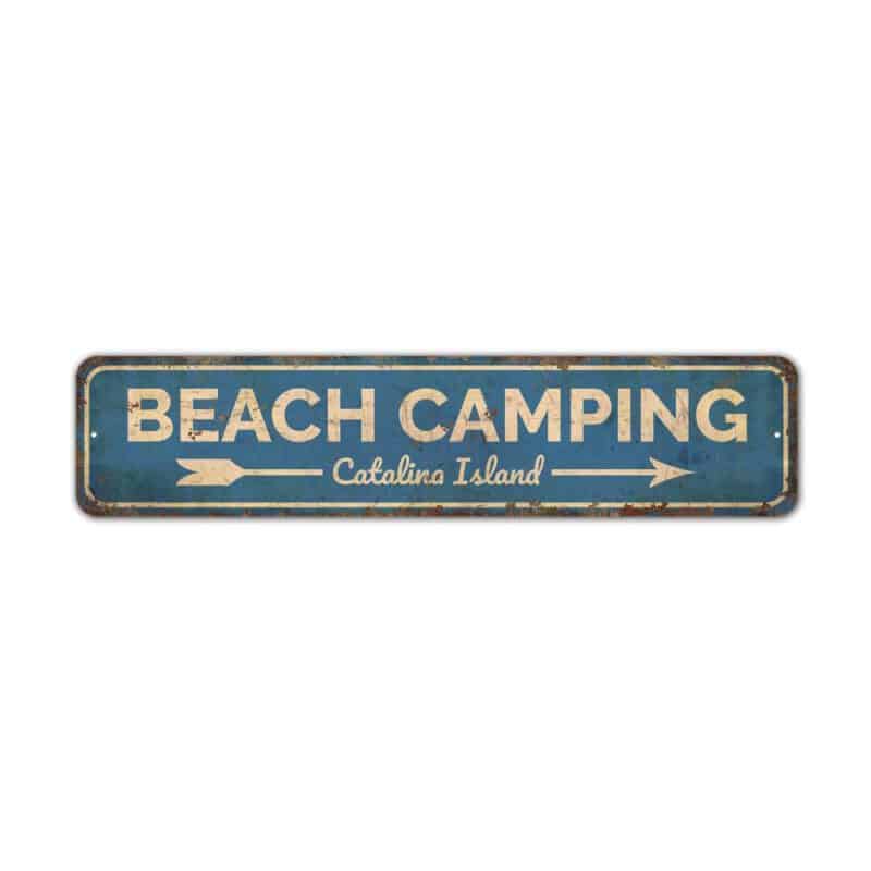 Beach-Camping-Sign-Premium-Quality-Rustic-Metal-Sign-2