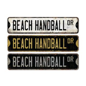 Beach-Handball-Premium-Quality-Rustic-Metal-Sign-2