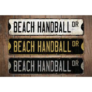 Beach-Handball-Premium-Quality-Rustic-Metal-Sign-Images