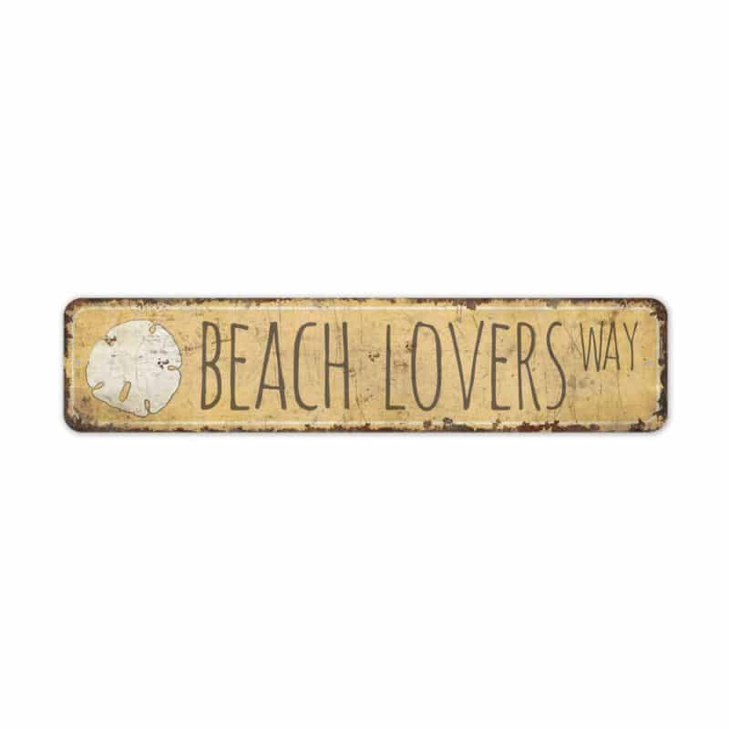 Beach-Lovers-Way-Sign-Premium-Quality-Rustic-Metal-Sign-2