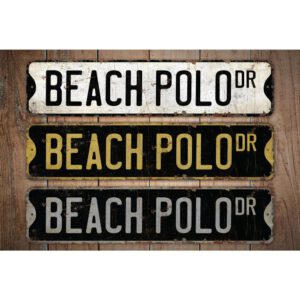 Beach-Polo-Premium-Quality-Rustic-Metal-Sign-Images