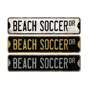 Beach-Soccer-Premium-Quality-Rustic-Metal-Sign-2