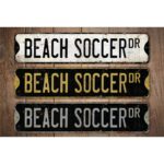 Beach-Soccer-Premium-Quality-Rustic-Metal-Sign-Images