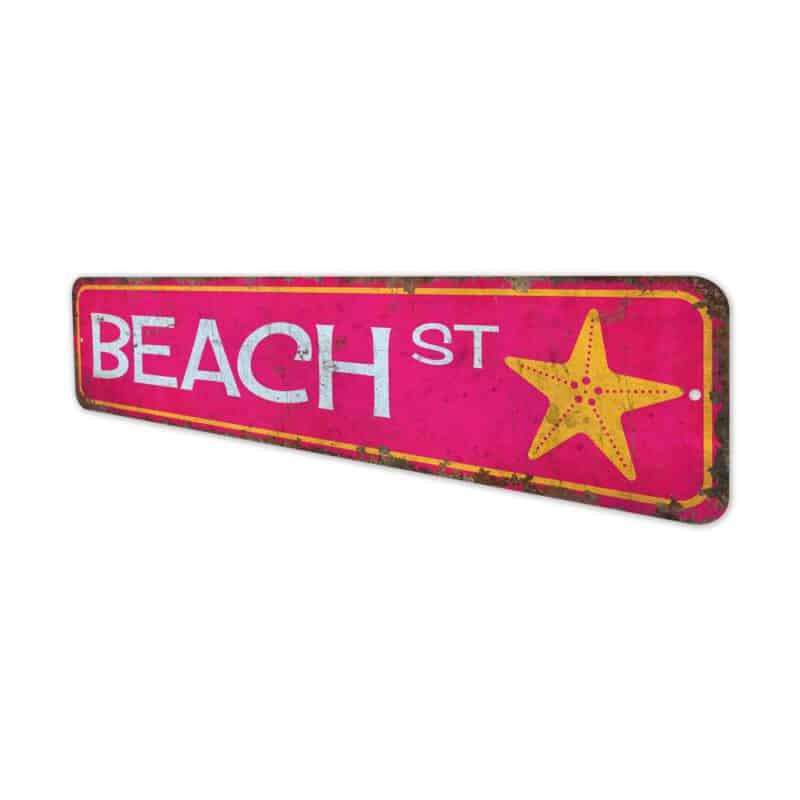 Beach-Street-Sign-Premium-Quality-Rustic-Metal-Sign-4