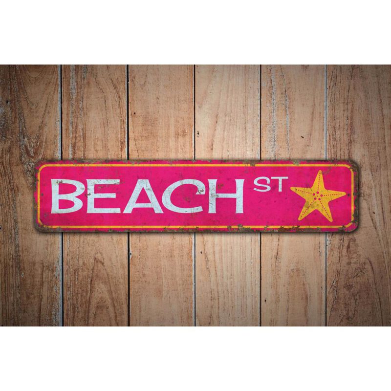 Beach-Street-Sign-Premium-Quality-Rustic-Metal-Sign-Images