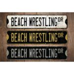 Beach-Wrestling-Premium-Quality-Rustic-Metal-Sign-Images