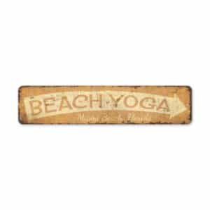 Beach-Yoga-Premium-Quality-Rustic-Metal-Sign-2