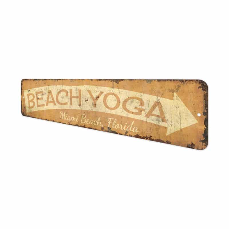 Beach-Yoga-Premium-Quality-Rustic-Metal-Sign-4