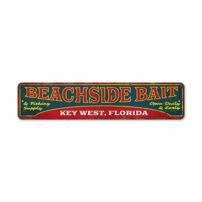 Beachside-Bait-Sign-Premium-Quality-Rustic-Metal-Sign-2