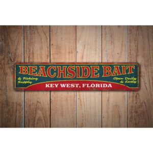 Beachside-Bait-Sign-Premium-Quality-Rustic-Metal-Sign-Images