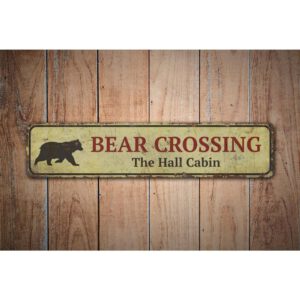 Bear-Crossing-Premium-Quality-Rustic-Metal-Sign-Images