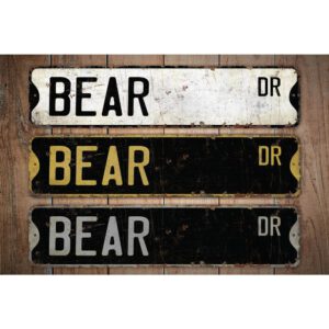 Bear-Premium-Quality-Rustic-Metal-Sign-Images