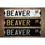 Beaver-Premium-Quality-Rustic-Metal-Sign-Images