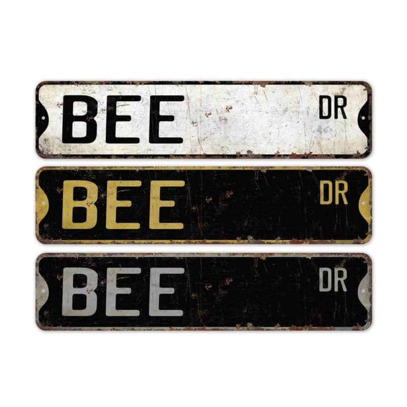 Bee-Premium-Quality-Rustic-Metal-Sign-2