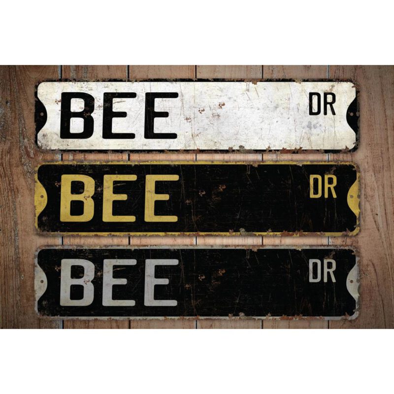 Bee-Premium-Quality-Rustic-Metal-Sign-Images