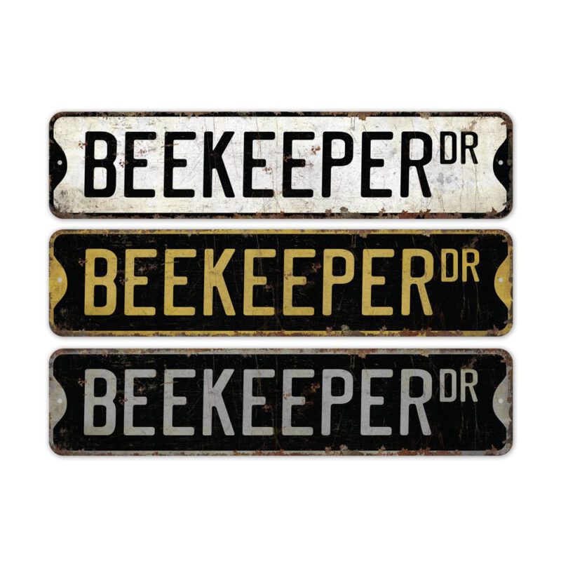 Beekeeper-Premium-Quality-Rustic-Metal-Sign-2