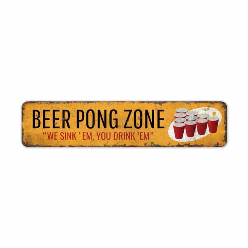 Beer-Pong-Zone-Sign-Premium-Quality-Rustic-Metal-Sign-2