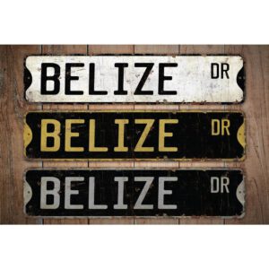 Belize-Premium-Quality-Rustic-Metal-Sign-Images