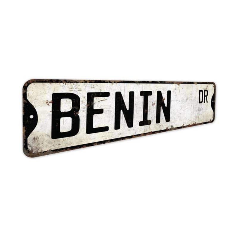 Benin-Premium-Quality-Rustic-Metal-Sign-3