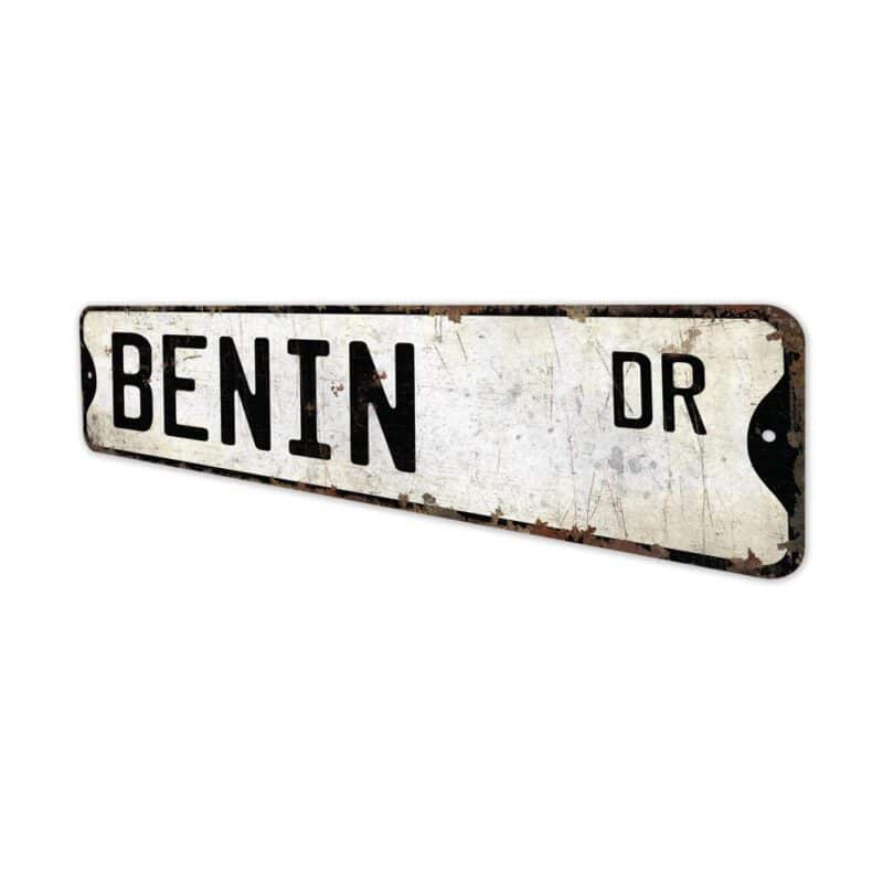 Benin-Premium-Quality-Rustic-Metal-Sign-4